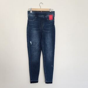 Spanx Women's Distressed Denim Legging In Medium Wash Size Small